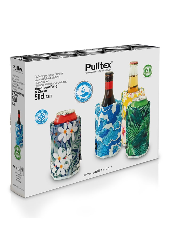Pulltex Beer Identifying Chiller 50cl Can Set 4 The Master Cellar